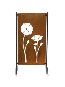 Poppy Corten Steel Screen -Yard Tool Store 3 4 crop 8612984 3178