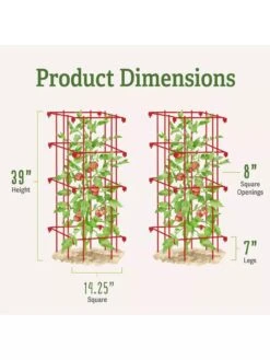 Tomato Cages, Set Of 4 12 Tomato Cages, Set Of 4 -Yard Tool Store 8587040 1