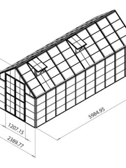 Canopia® By Palram Harmony™ Snap & Grow Greenhouse, 8' -Yard Tool Store 8591043 11V tif