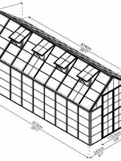 Canopia® By Palram Harmony™ Snap & Grow Greenhouse, 8' -Yard Tool Store 8591043 12V jpg