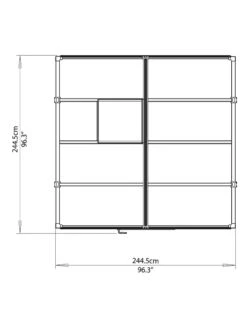 Canopia® By Palram Glory™ Greenhouse, 8' -Yard Tool Store 8591547 14v