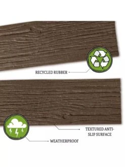 Recycled Rubber Railroad Tie Stepping Stone -Yard Tool Store 8594281 3