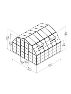 Canopia® By Palram Americana™ Greenhouse, 12' X 12' -Yard Tool Store 8595693 15v
