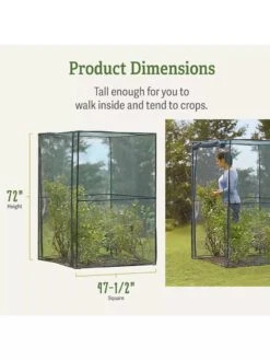 Crop Cage, 4' X 4' 9 Crop Cage, 4' X 4' -Yard Tool Store 8596538 dimensions
