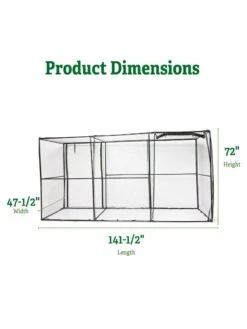 Crop Cage, 4' X 12' -Yard Tool Store 8596540 2
