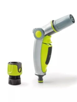 G.F. Italia 3 Jet Metal Hose Nozzle With Quick Connector Green