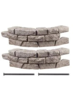 Rock Lock Interlocking Garden System, Curved Sets -Yard Tool Store 8598737 01V 3 4