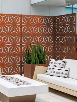 Veradek 3-Panel Privacy Screen Set, Star -Yard Tool Store 8599205 06V tif