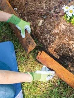 Corten Steel Edging 5" H, Set Of 3 7 Corten Steel Edging 5" H, Set Of 3 -Yard Tool Store 8599845 0253 tif