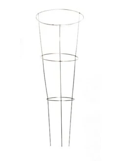 Heavy-Duty Galvanized Plant Supports 42", Set Of 5