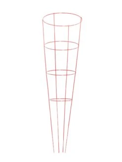 Heavy-Duty Plant Supports 54", Set Of 5 -Yard Tool Store 8600032 02v heavy duty colorful plant supports 54 inch red