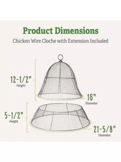 Chicken Wire Cloche With Extension -Yard Tool Store 8600116 1