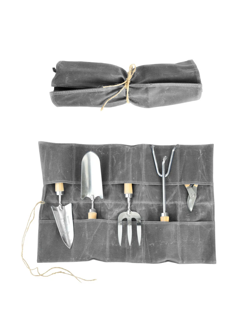 Esschert Waxed Canvas Roll Up Pouch 1 Esschert Waxed Canvas Roll Up Pouch