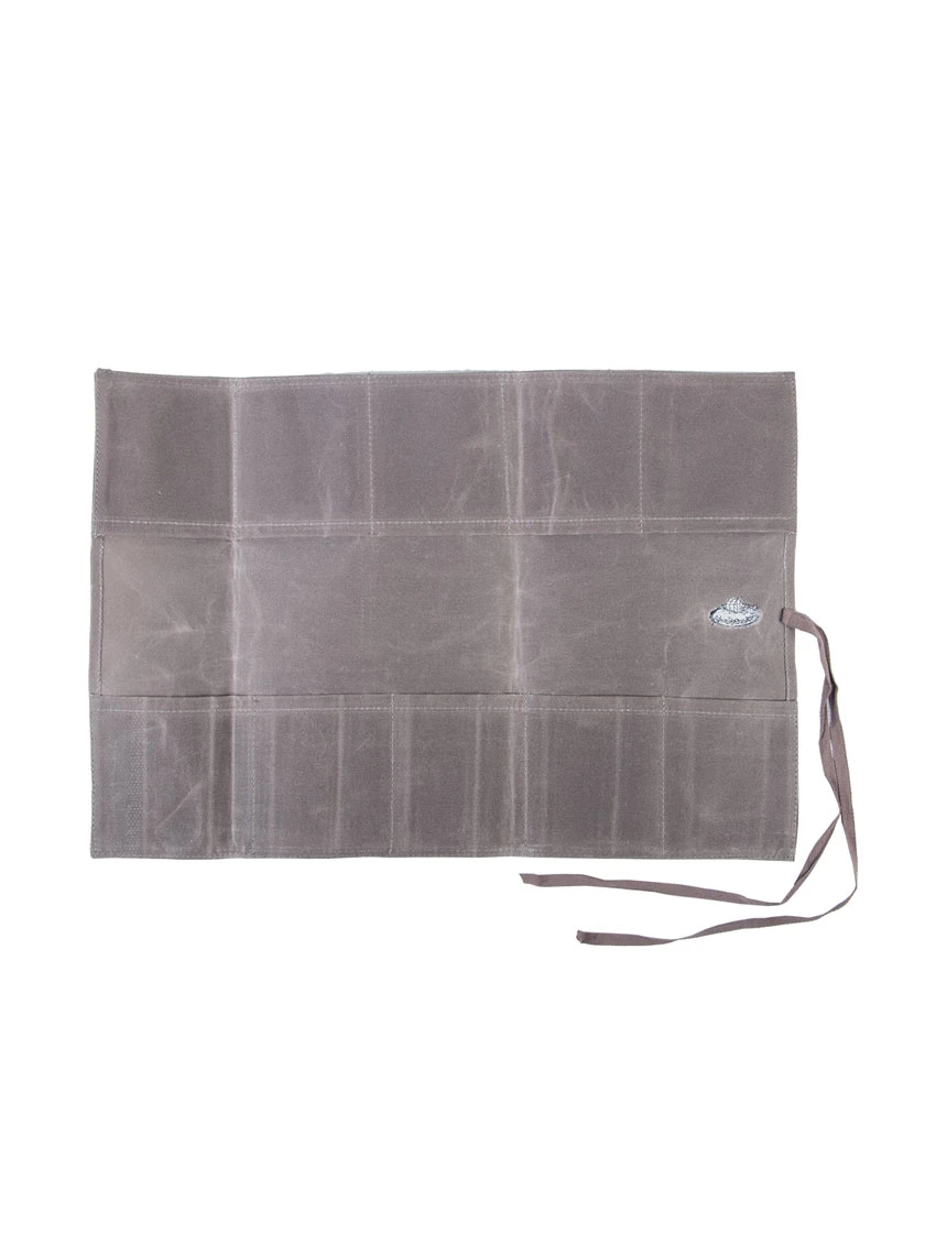 Esschert Waxed Canvas Roll Up Pouch 2 Esschert Waxed Canvas Roll Up Pouch - Image 2