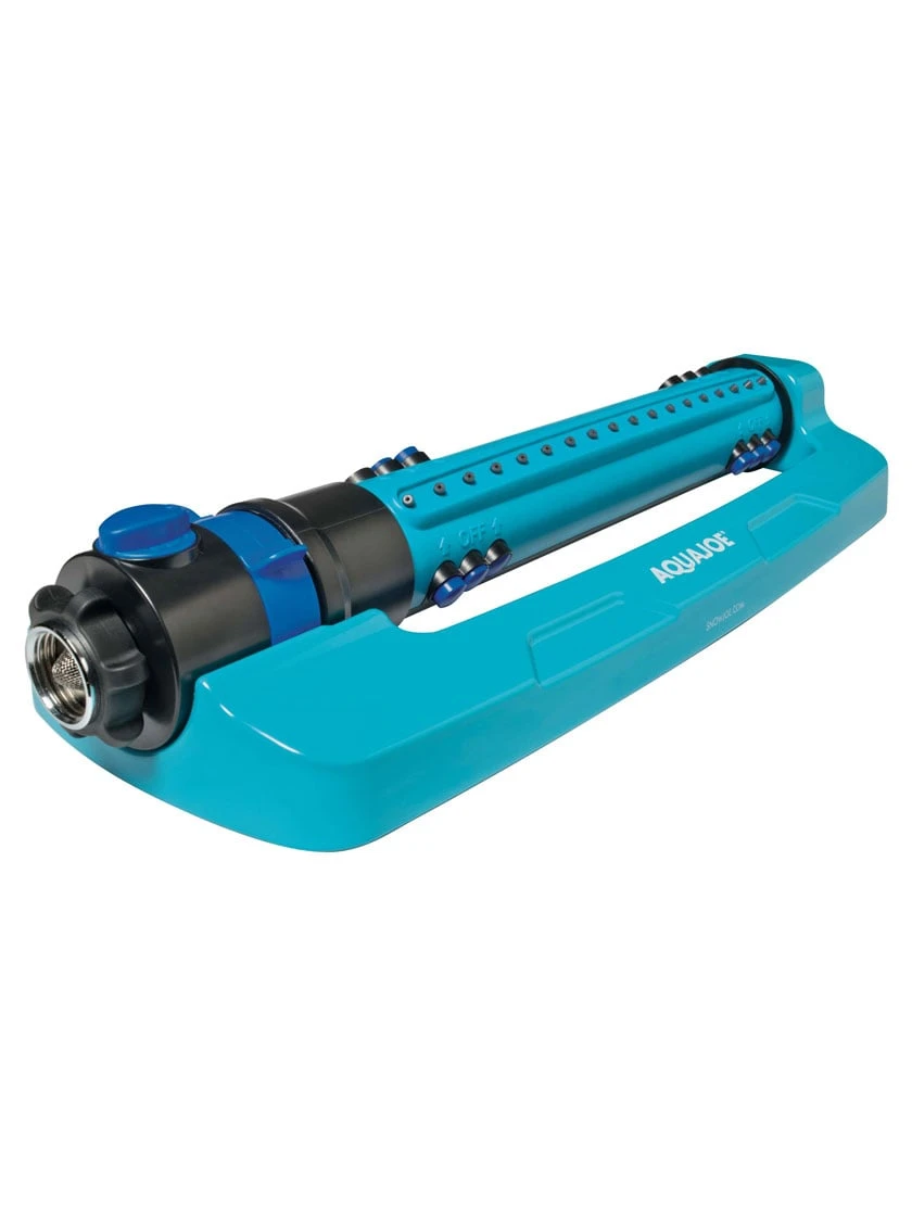Aqua Joe AJ-OMS18-TRB Indestructible Metal Base Oscillating Sprinkler, 4500 Sq Ft Max Coverage 1 Aqua Joe AJ-OMS18-TRB Indestructible Metal Base Oscillating Sprinkler, 4500 Sq Ft Max Coverage