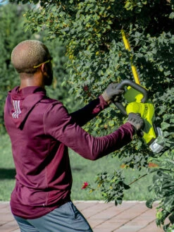 Sun Joe 24V-HT22-LTE 24-Volt ION+ Cordless Hedge Trimmer Kit | 22-Inch | W/ 2.0-Ah Battery And Charger -Yard Tool Store 8610657 07v