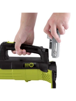 Sun Joe® 24V ION+ 2.0-Ah Cordless Compact Turbine Jet Blower, 100-MPH 350-CFM -Yard Tool Store 8612516 10v