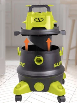 Sun Joe® 8-Gal 1200W 6.5 Pk HP Wet/Dry Shop Vac, HEPA,w/Cleaning Attachments -Yard Tool Store 8612522 07v