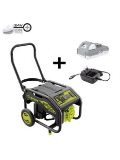 Sun Joe® 4,100/3,300-Running Watt Propane Powered Portable Generator W/24VBattery Starter -Yard Tool Store 8612525 01v