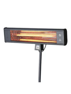 Sun Joe® 1500W Elec. Infrared OD Patio Heater, Adjust Ht. Range, W/Wall Bracket & Cover -Yard Tool Store 8612532 01v