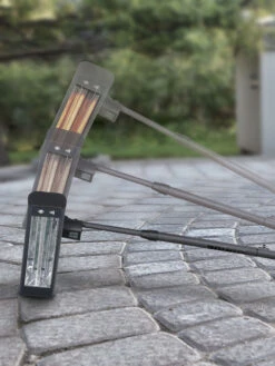 Sun Joe® 1500W Elec. Infrared OD Patio Heater, Adjust Ht. Range, W/Wall Bracket & Cover -Yard Tool Store 8612532 08v