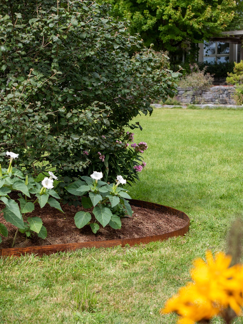 Corten Angle Landscape Edging 44", Set Of 2 3 Corten Angle Landscape Edging 44", Set Of 2 - Image 3