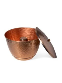 Hammered Copper Hose Pot With Lid -Yard Tool Store 8613311 5812