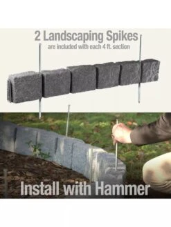 Beuta™ 6-Block Edging Section, 4 Pack -Yard Tool Store 8614155 03V 3 4