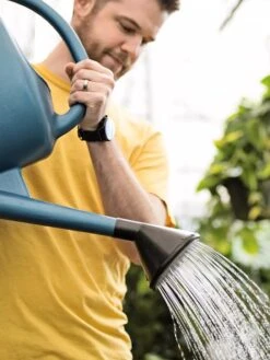 French Blue Watering Can -Yard Tool Store ChrisAhrensSquare 0118 tif