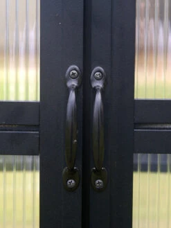 MONT Growers Edition Greenhouse, 8' X 16' -Yard Tool Store bk door handles 2000 300 dpi 1