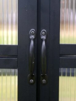 MONT Growers Edition Greenhouse, 8' X 8' -Yard Tool Store bk door handles 2000 300 dpi 3